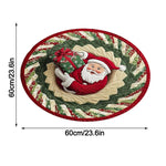 tapis rouge noël décoration père noël squelette motifs festifs maison chambre