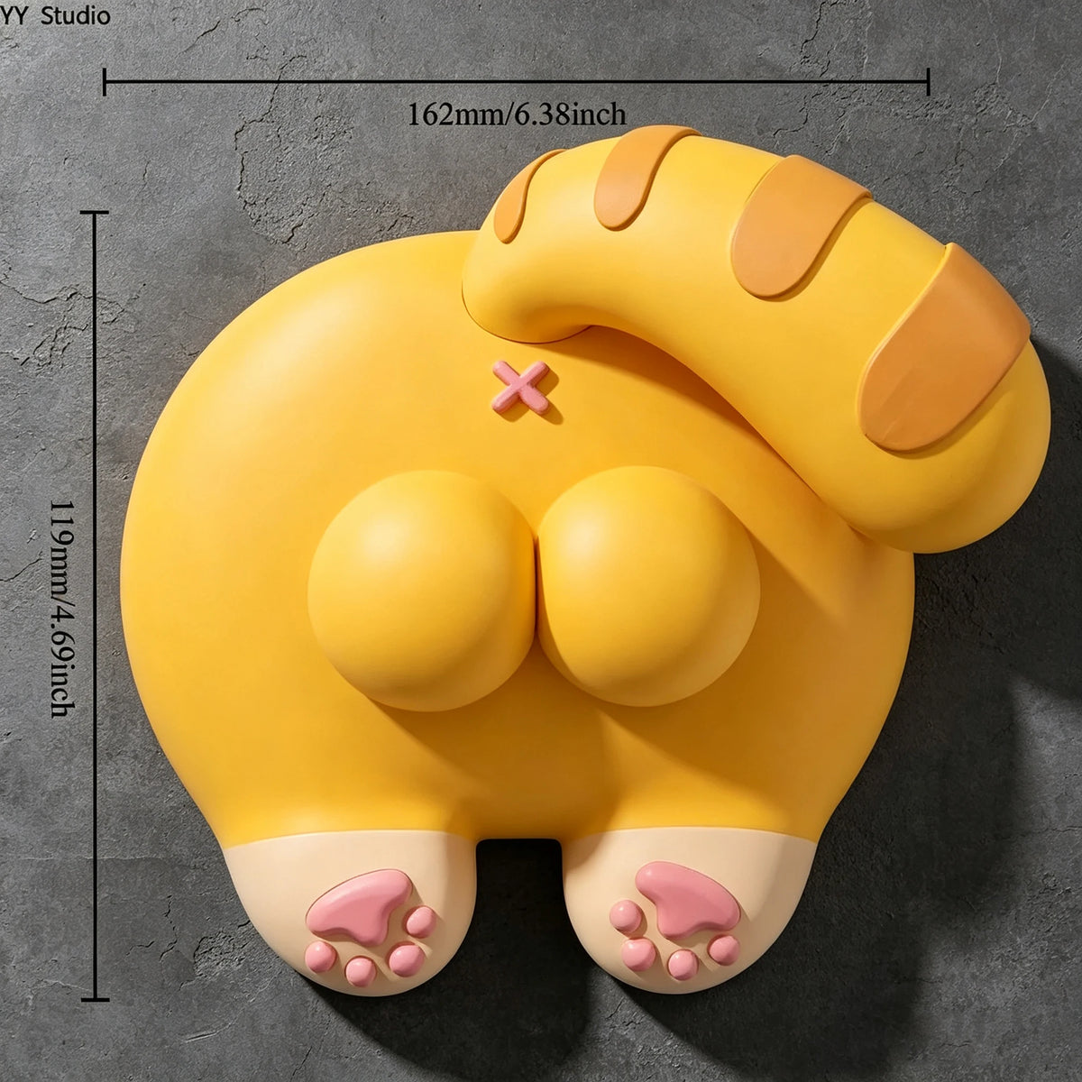 cache prises adhésifs cartoon mignon noir jaune rose peluche doux deux tailles fixations pièces