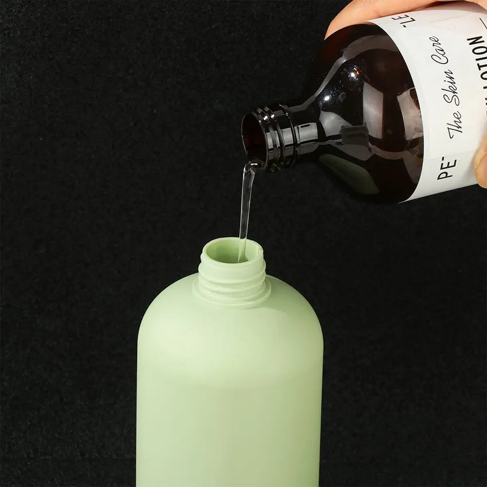 flacon lotion vert clair moderne pompe 200ml 250ml 300ml 400ml 500ml