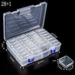 boîtes rangement transparentes modernes bijoux 30 miniatures incluses grande boîte pratique portative