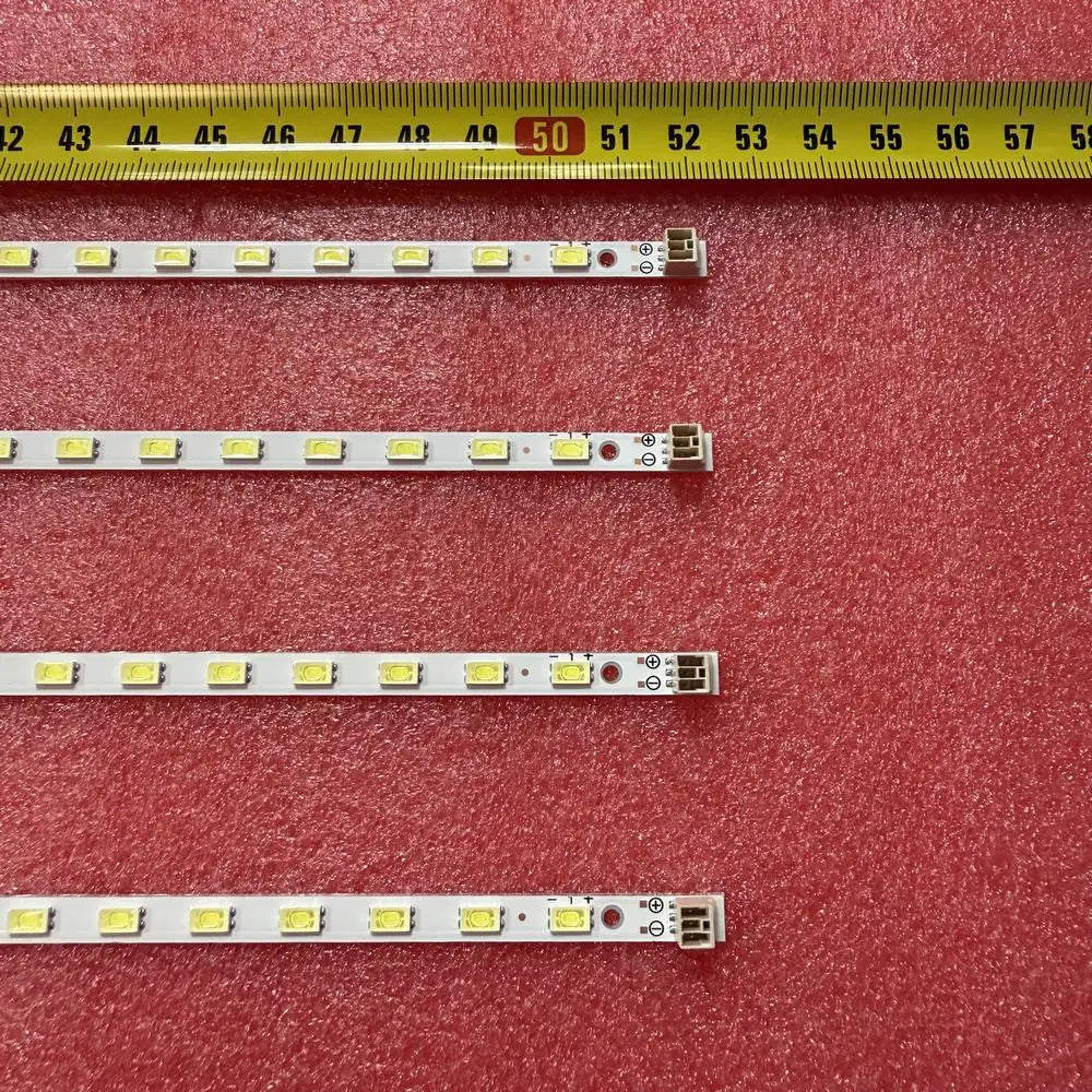 Ruban LED blanc points lumineux jaunes moderne clips fixation 50cm pièces ensemble