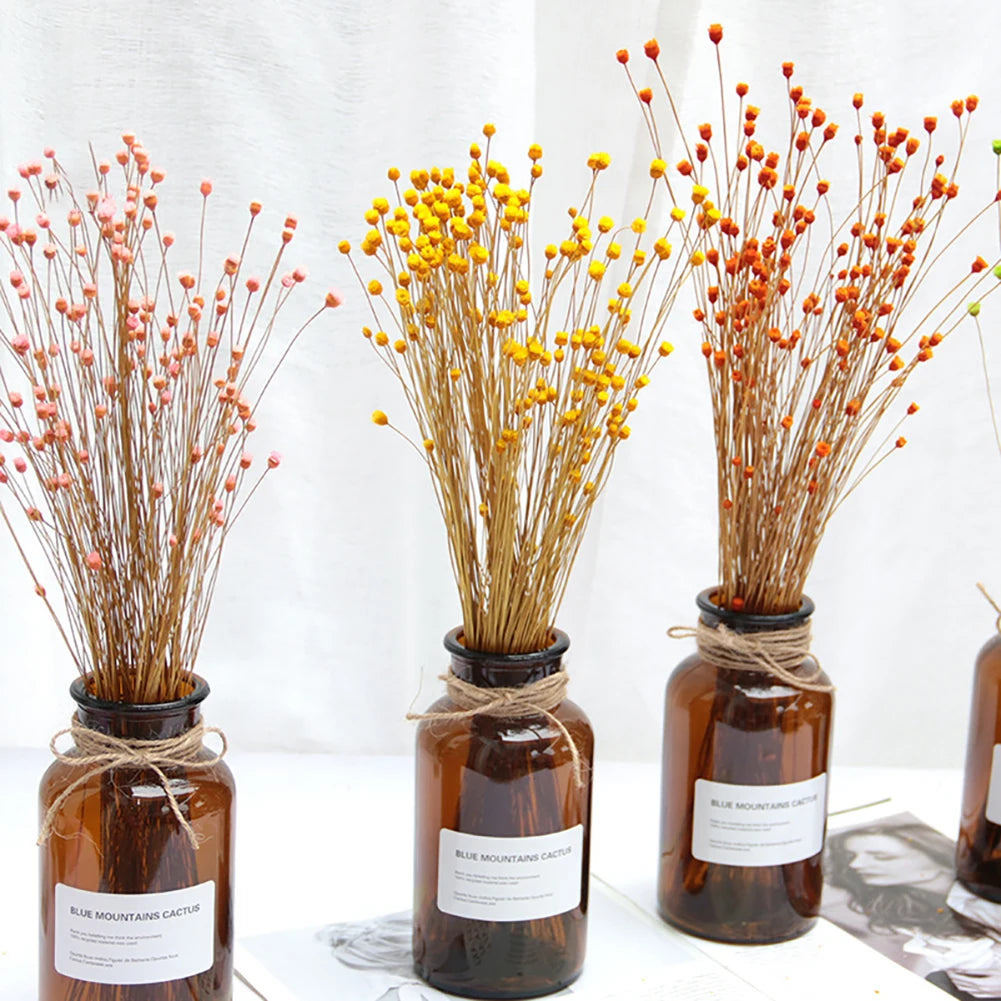 ornements photographie bouquets artificiels couleurs vives naturel rustique fixations ruban jute fond photo