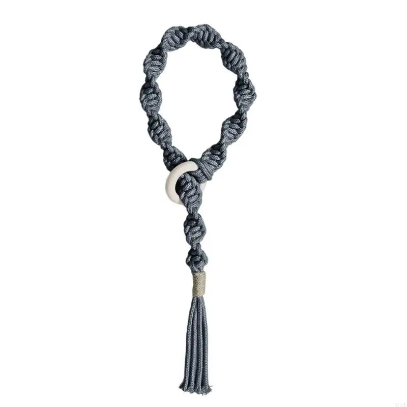 rideaux accessoires tressés corde anneaux franges bohèmes rustiques femmes adultes