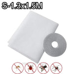 filet anti moustiques adhésif fenêtre blanc translucide maille fine modernerollable sans perçage easy install