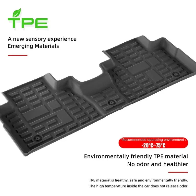 tapis sol voiture noir antidérapant imperméable facile nettoyage moderne résistant tpe