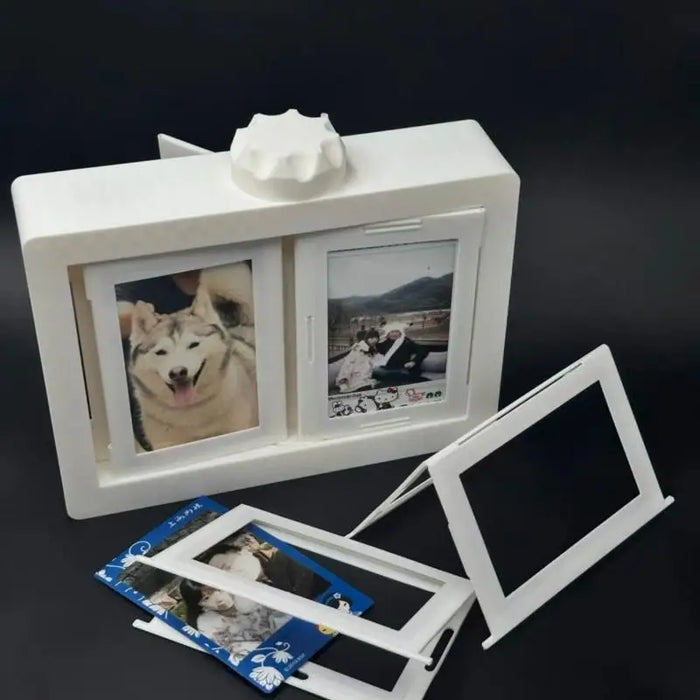 album photo 3d blanc moderne cadre photos support pliableversible opaquet
