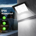projecteur led rgb noir moderne projecteur extérieur ip65 10w 30w 50w 100w fixations multiples