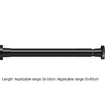 tige rideau télescopique acier noir blanc réglable sans perçage moderne douche séchoir linge