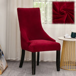 housse chaise velours extensible imprimé floral fauteuil salle manger moderne décoration