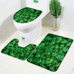 ensemble tapis bain salle bain rouge fleurs roses motif moderne coton doux décoratif