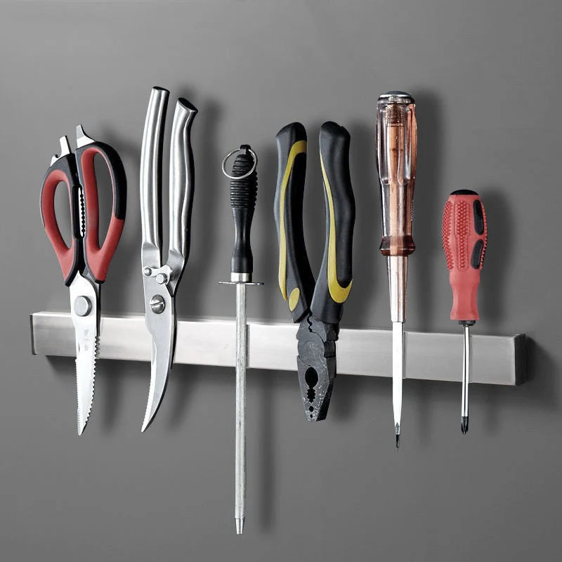 Porte-couteau magnétique avec ciseaux et ustensiles