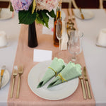 serviettes papier vert pastel ondulées festives table mariage 100 pièces 25x25cm