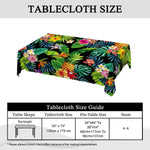 Nappe Rectangle Polyester Imperméable Feuillage Tropical pour Table