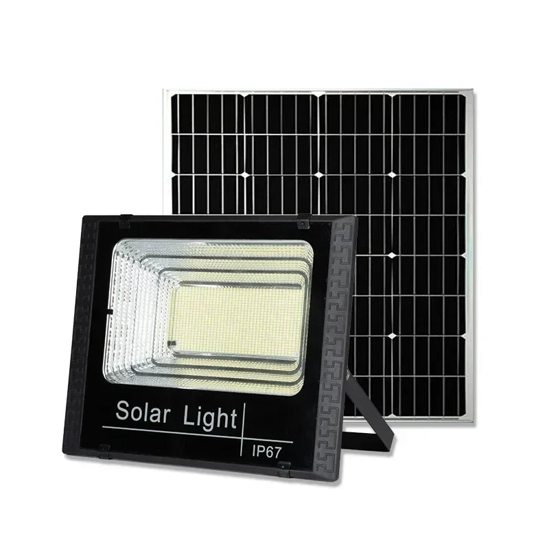 lumière solaire led ip67 moderne autoinstallation vacances 100w 200w 300w 500w 6v abs noir