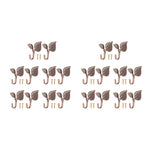 crochet mural feuilles bronze décor maison vintage fixations vis