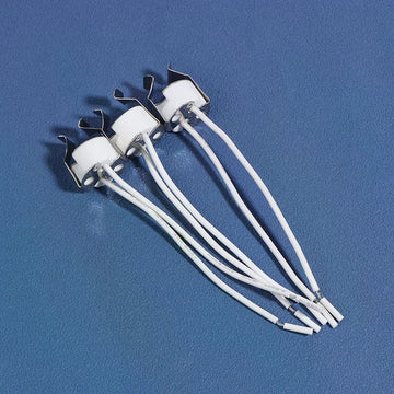 supports ampoules led halogène céramique douilles métal blanc argenté câbles tressés 250v