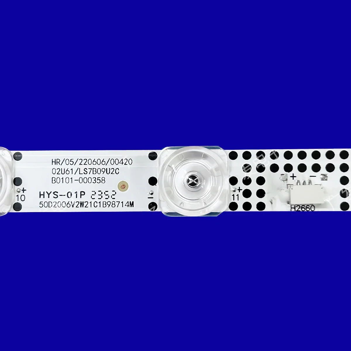 ruban led blanc perforé diodes adhésif moderne 6v 987mm kit télévision