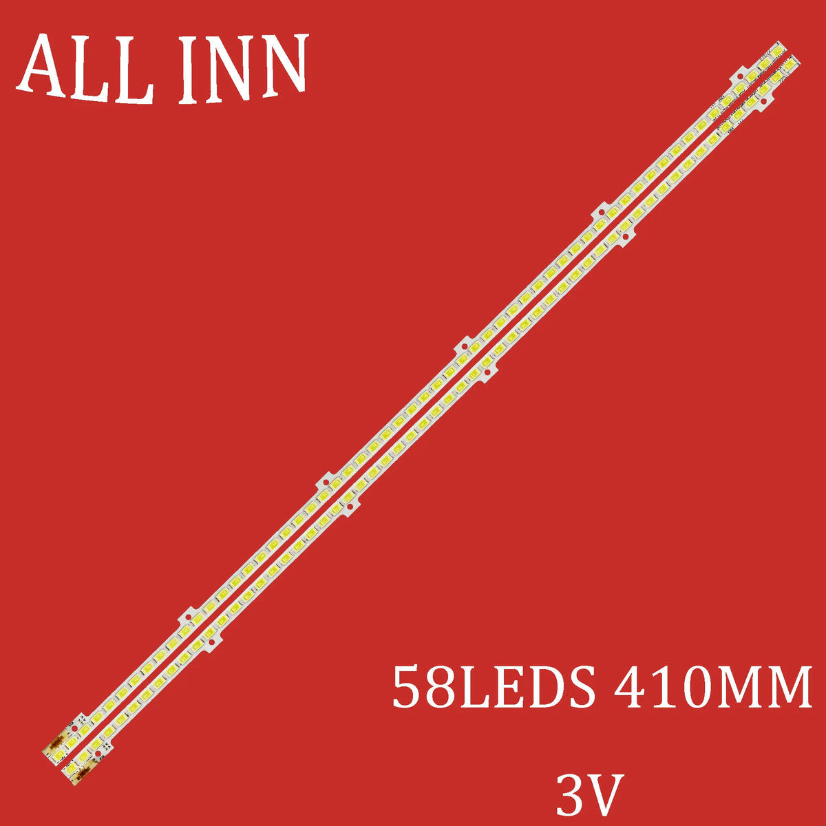 barre lumineuse led jaune blanc rouge 3v 58 leds 410mm technique connecteurs