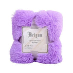 couverture peluche douce rose clair gris violet vert pastel confortable