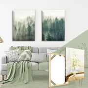 cadre mural bois clair motif floral abstrait couleurs vives moderneintérieur déco tableaux verticaux