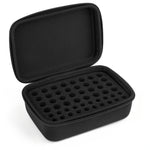 boîtier rangement batteries 32 AA 20 AAA noir texturé mousse utilitaire compact