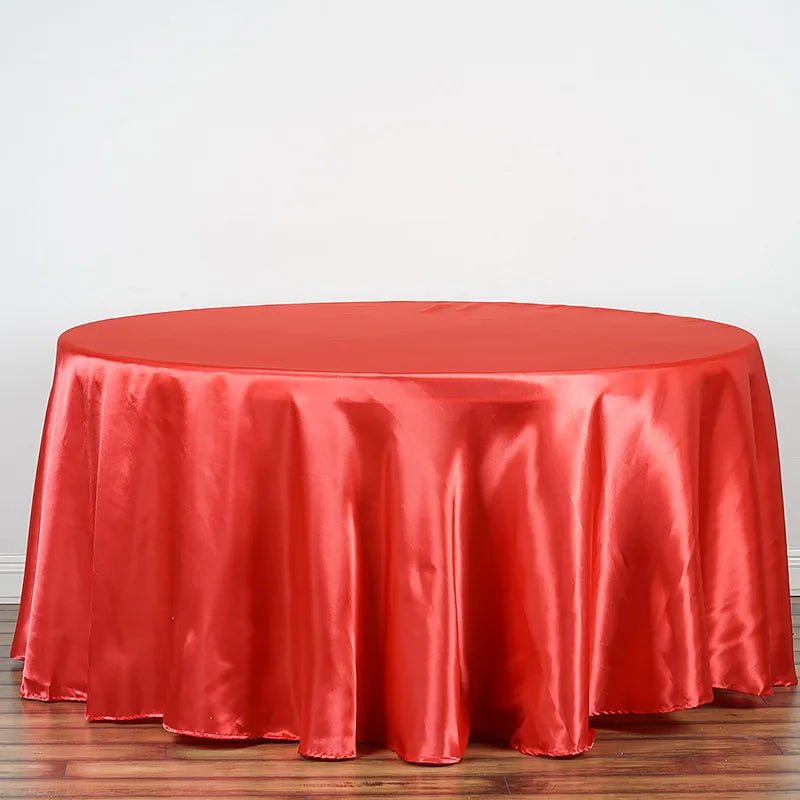 nappe table rouge noire bleu violet jaune beige blanche verte satinée moderne opaque réutilisable