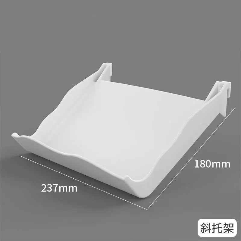 panneau perforé blanc étagère murale moderne accessoires rangement clips couteau clavier figurines