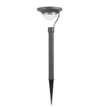 lampe solaire gris moderne panneau solaire tringle assemblée extérieure jardin étanche led brillante