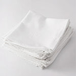 serviettes coton 40x40cm beige clair simple rustique réutilisables table maison party