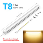 tube led blanc lisse moderne 50cm clips aluminium éclairage intérieur économie d'énergie