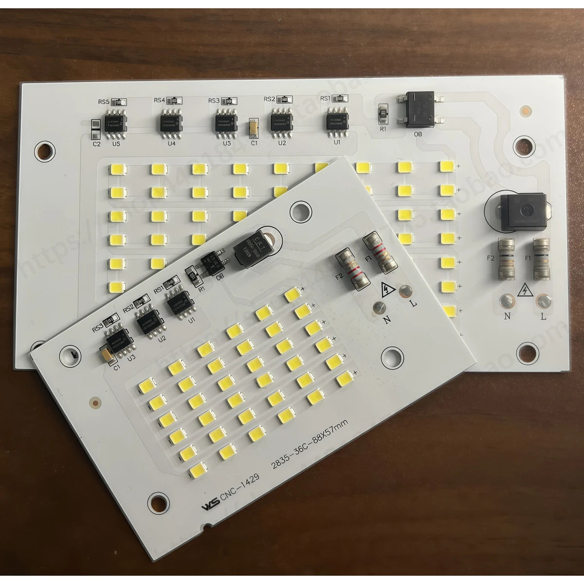 plaque led 100w 30w 50w 70w diodes blanc modernes circuits intégrés