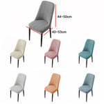 housse chaise gris rose motif géométrique moderne adhésif élastique polyester coton