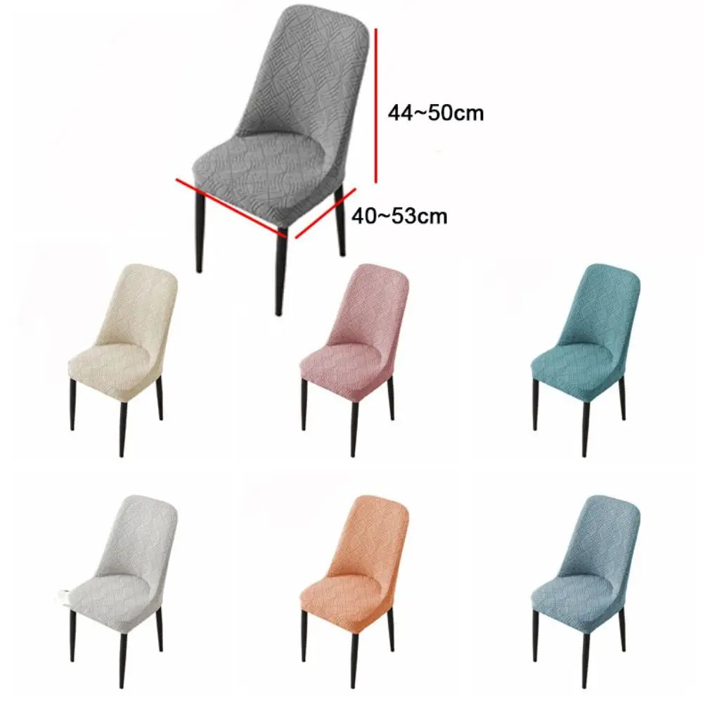 housse chaise gris rose motif géométrique moderne adhésif élastique polyester coton