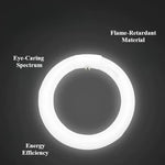 tube lumière circulaire blanc moderne 22w t5 18.2cm efficace eye caring