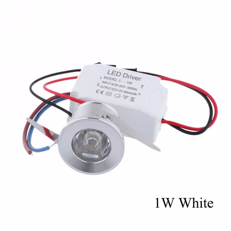 Spot LED argenté moderne câble vis fixations 31mm 24mm 22mm blanc chaud