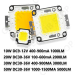 LED COB Chip carré blanc jaune 20W 30W 50W modernes spots publicitéextérieur