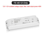 pilote led dimmable 12v 24v triac pwm moderne certifié rohs abs blanc