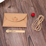 cartes voeux vintage enveloppes fleurs artificielles ruban jute anniversaire mariage noel retraite