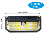 lampe solaire moderne noire blanche capteur mouvement induction led étanche ip65 abspathétique