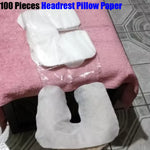 coussin tête blanc drap jetable non tissé face spa massage confortable opaco 27x37cm