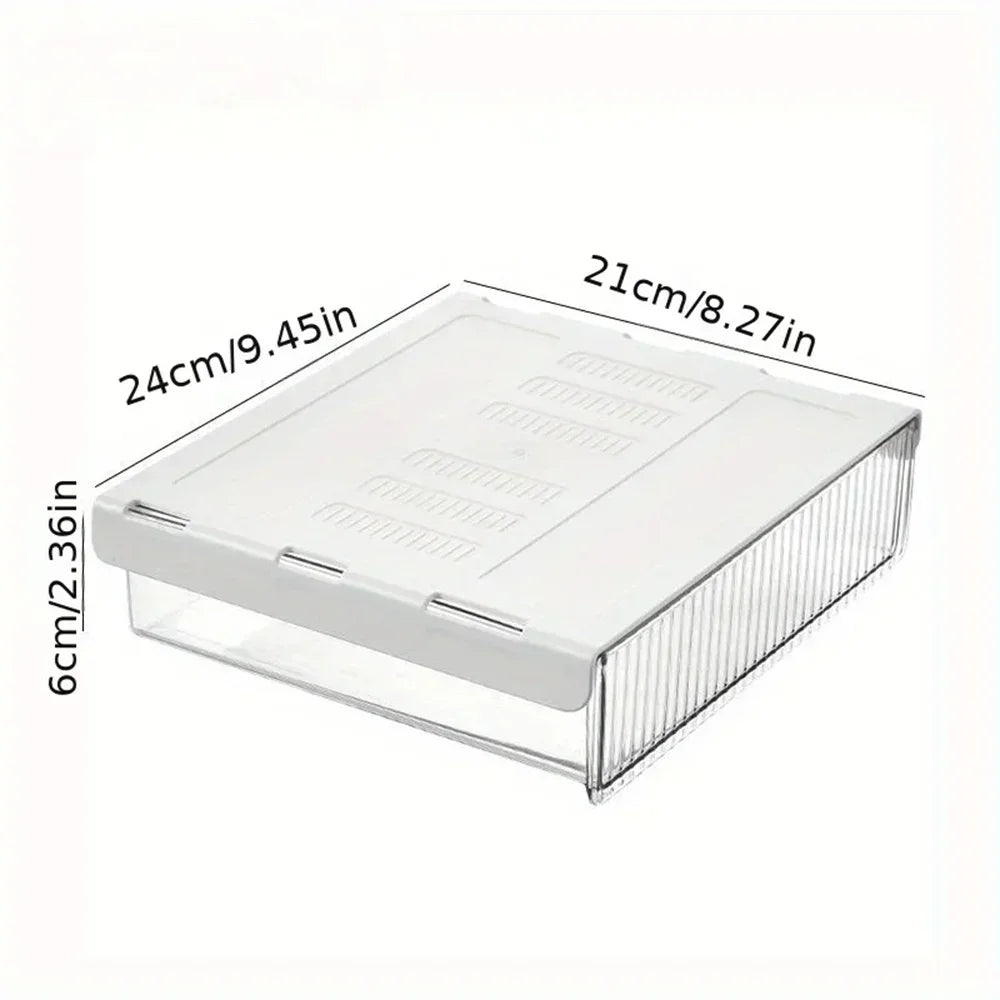 tiroir invisible transparent moderne adhésif rangement réutilisable plastique ridges