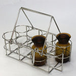 cage bouteilles argentée métal moderne organisation labo échantillons réactifs portable