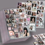 sticker autocollant moderne gris rose blanc personnalisable agenda scrapbooking 10 14cm