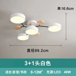 lampe suspendue moderne gris bois naturel éclairage led circulaire scandinave métallique chambre salon