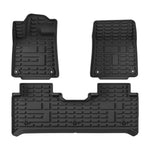 tapis sol voiture noir rayures horizontales verticales moderne imperméable fibre synthétique