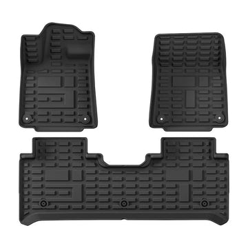 tapis sol voiture noir rayures horizontales verticales moderne imperméable fibre synthétique