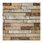 panneau mural 3d adhésif imitation briques moderne marron beige gris imperméable