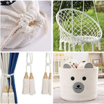 corde macramé coton beige tressée boho artisanale décoration maison durable haute qualité