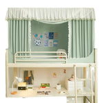 lit mezzanine moustiquaire vert pastel polyester plié anti moustiques extérieur campement moderne douillet uni