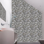 panneau décoratif mural brique rouge brun moderne 3d autocollant 30x30cm gris beige rustique